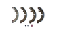 Genuine OEM Rear Brake Shoe Set For Suzuki Celerio 2013-2021 1st Generation 53200M68K10